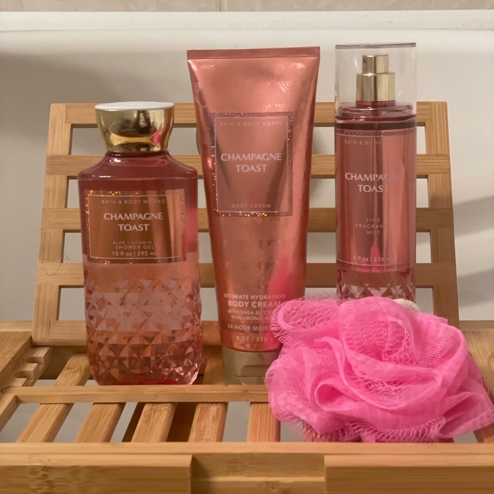 Bath & Body Works! Champagne Toast. Shower Gel, Body Mist, Body Cream